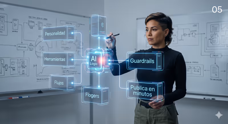 Constructor visual de agentes de IA